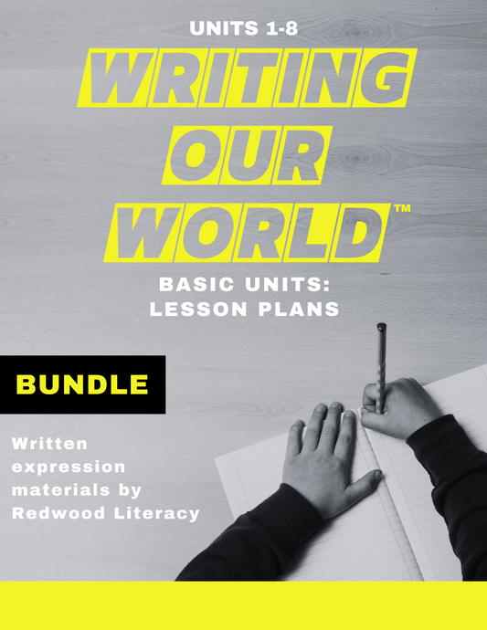 Writing Our World™ Basic Units 1-8 BUNDLE